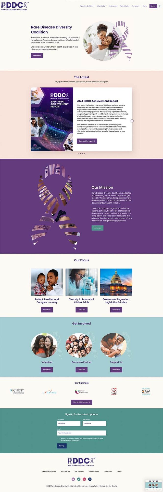 Rare Disease Diversity Coalition website